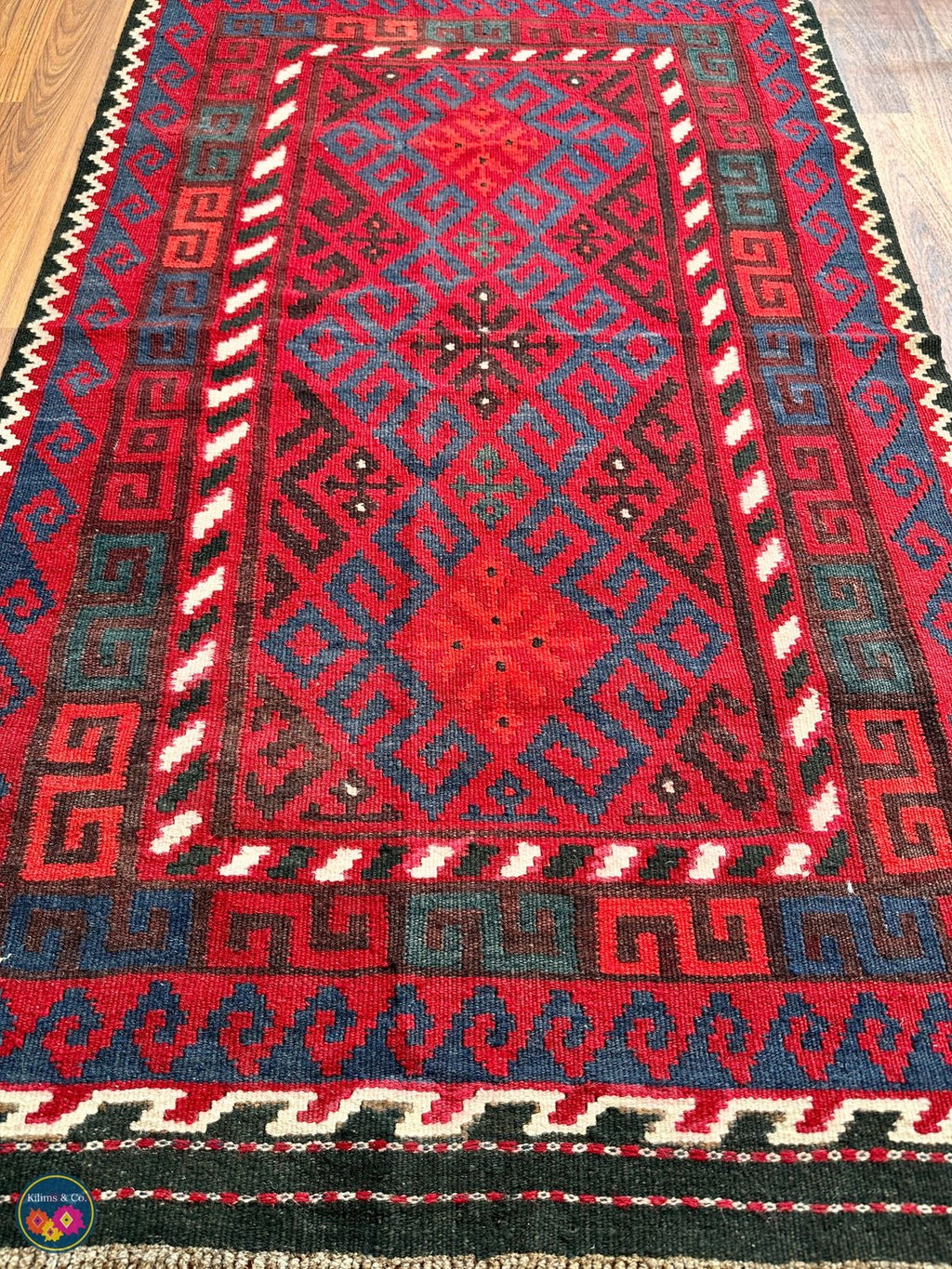 Pure wool kilim 4ft 7in x 2ft 9in