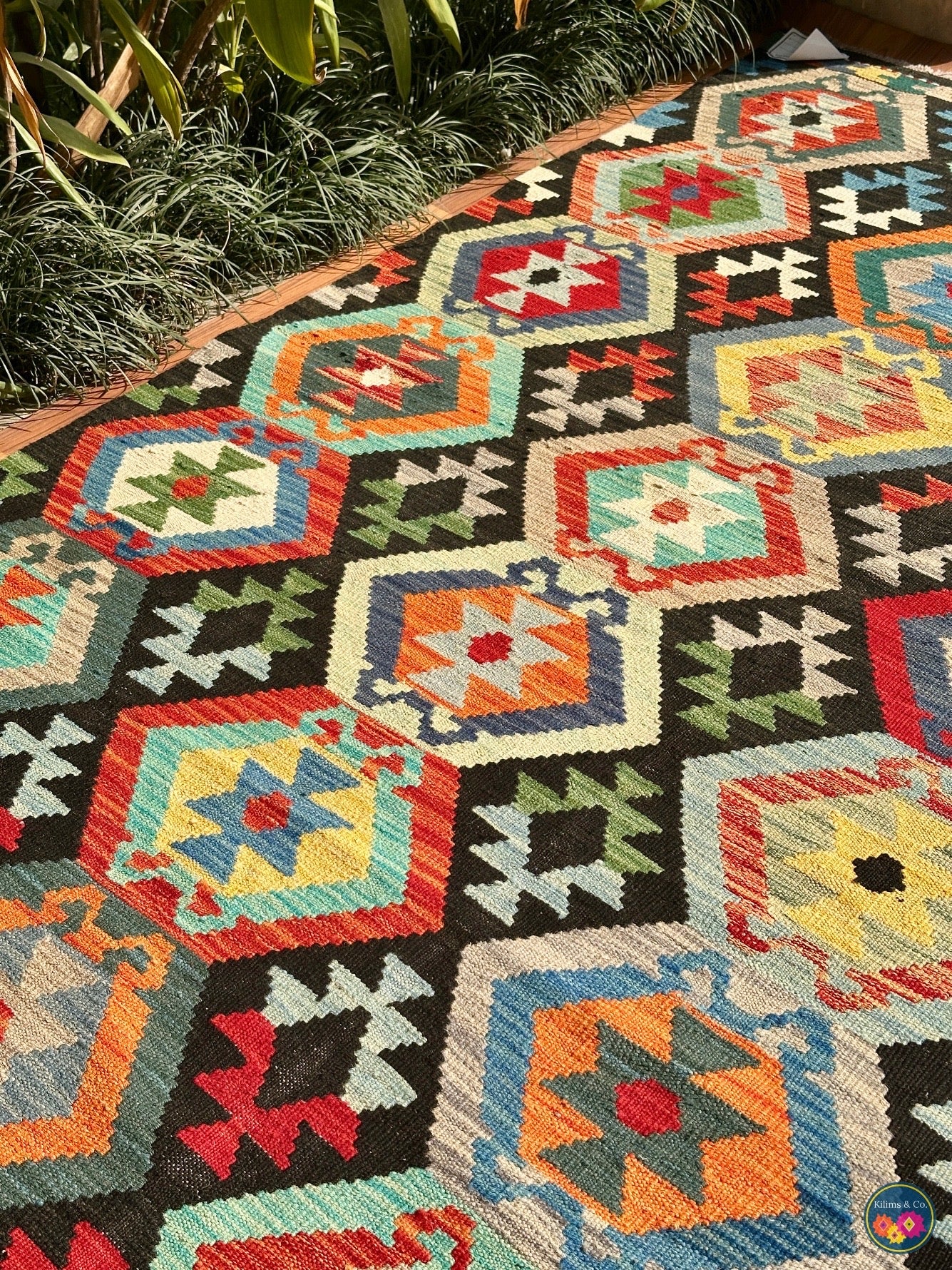 Pure wool kilim (6′8″ × 5′1″)