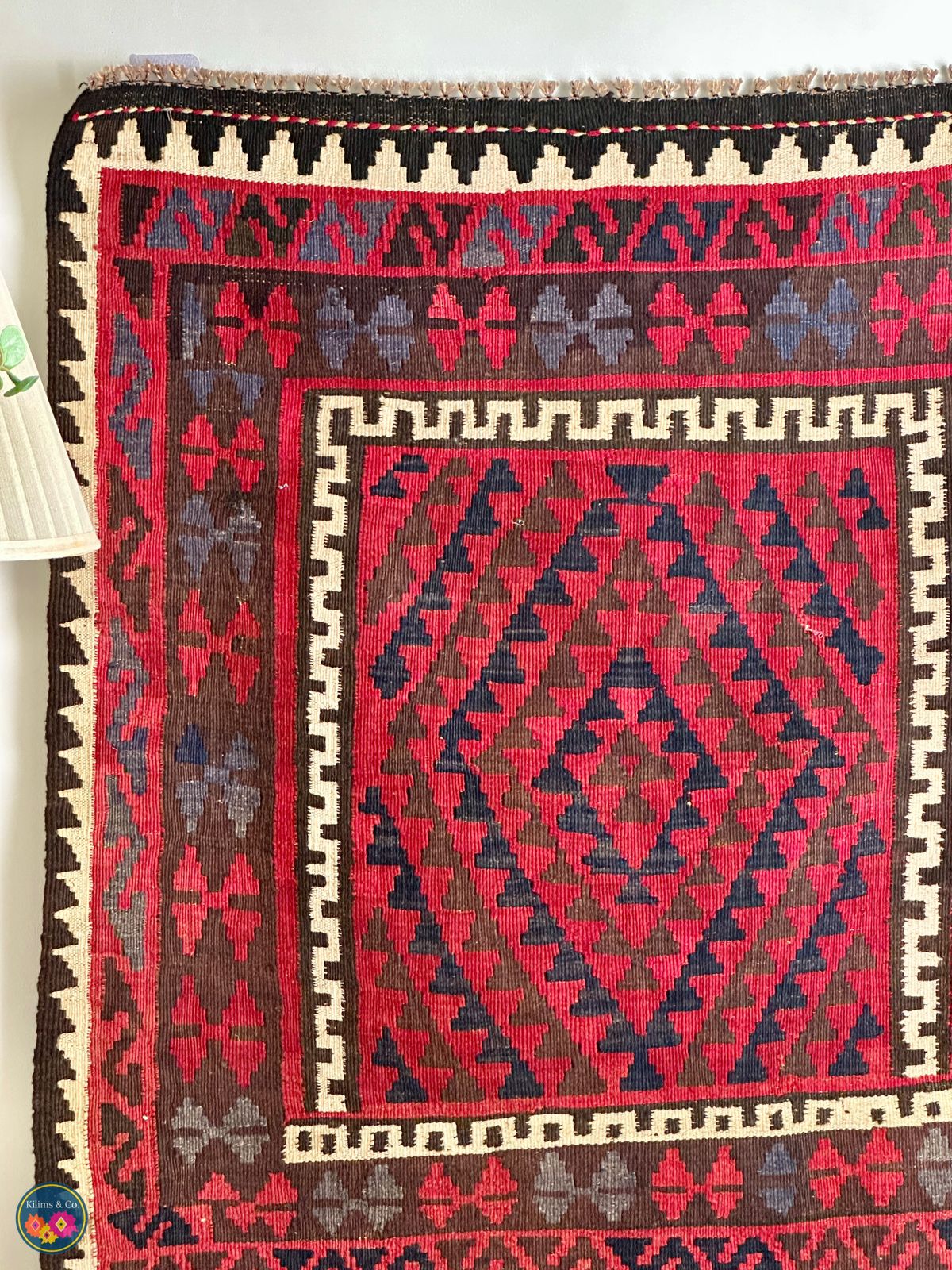 Pure Wool Hanging kilim 3’1” x 3’6”