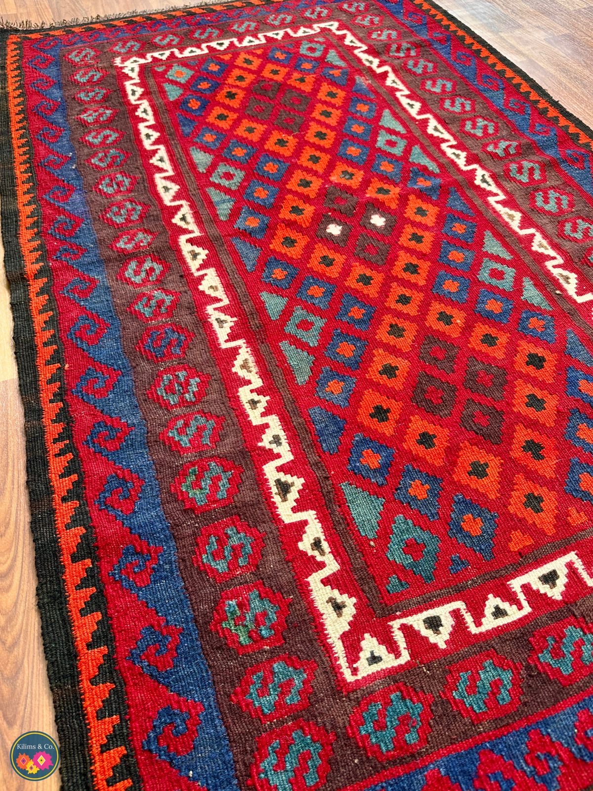 Pure wool kilim 5ft 6in x 3ft 5in
