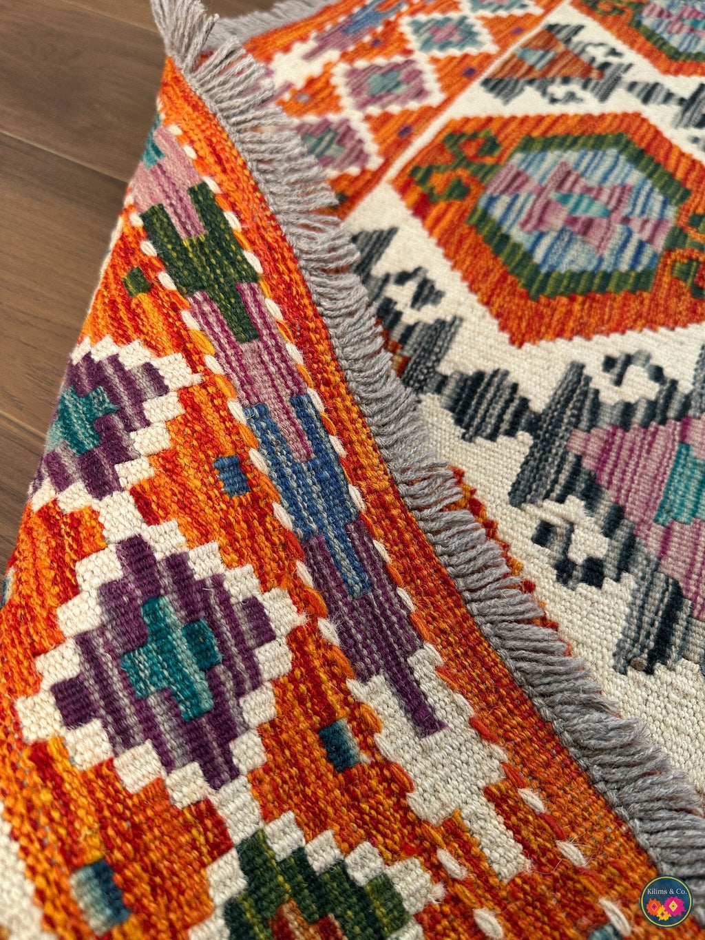 Pure Wool kilim 6ft 4in x 4ft 3in