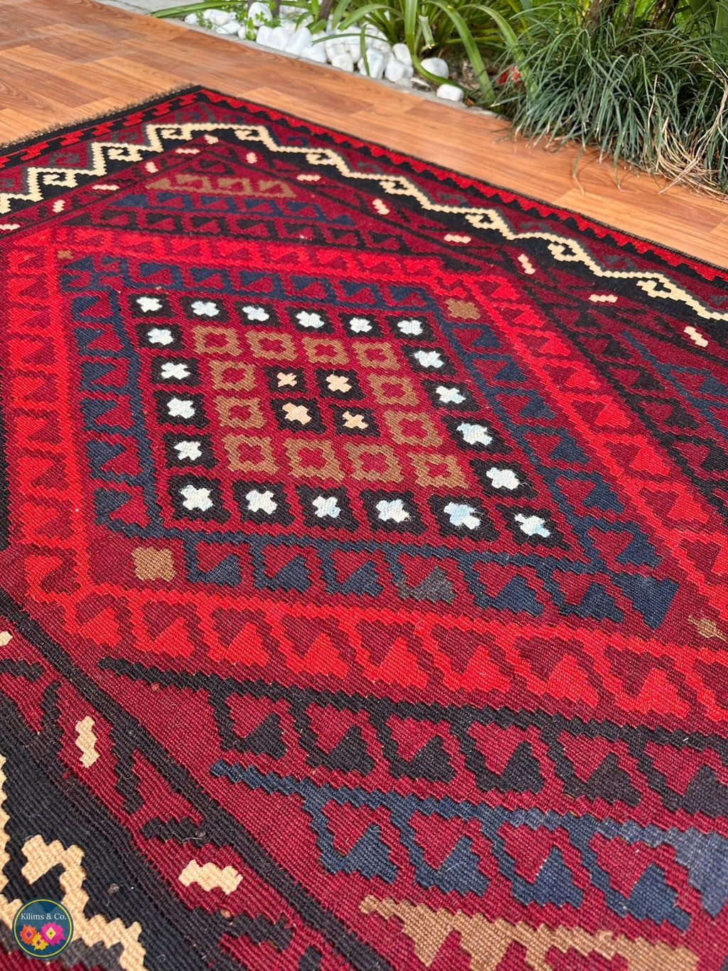 Pure wool kilim 5ft 1in x 3ft 6in
