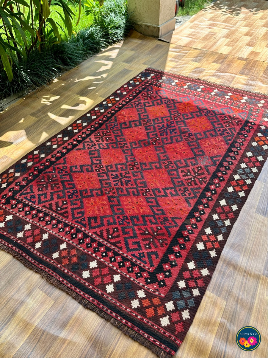 Pure wool kilim 5’1x3’4