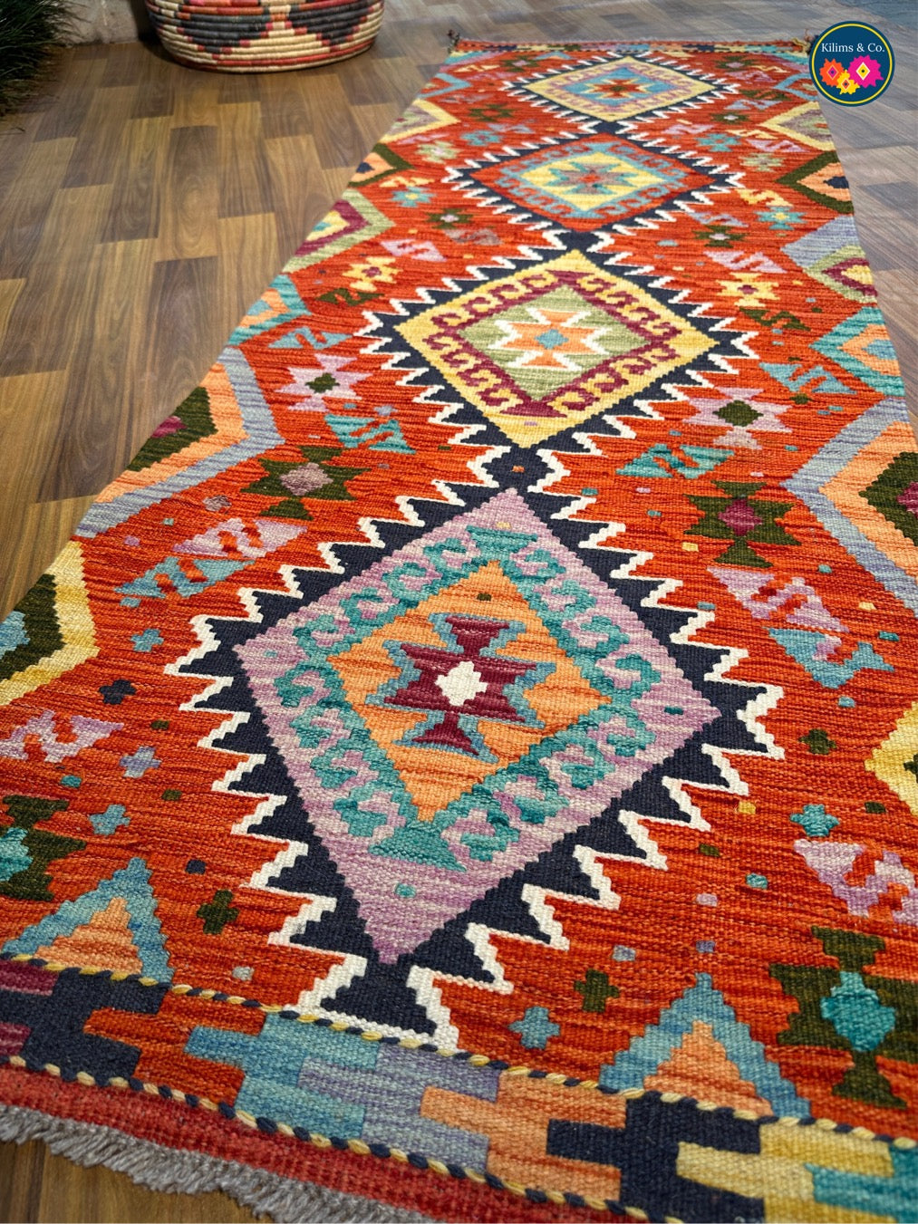 Woolen Floor Runner 6'8"x2’2”