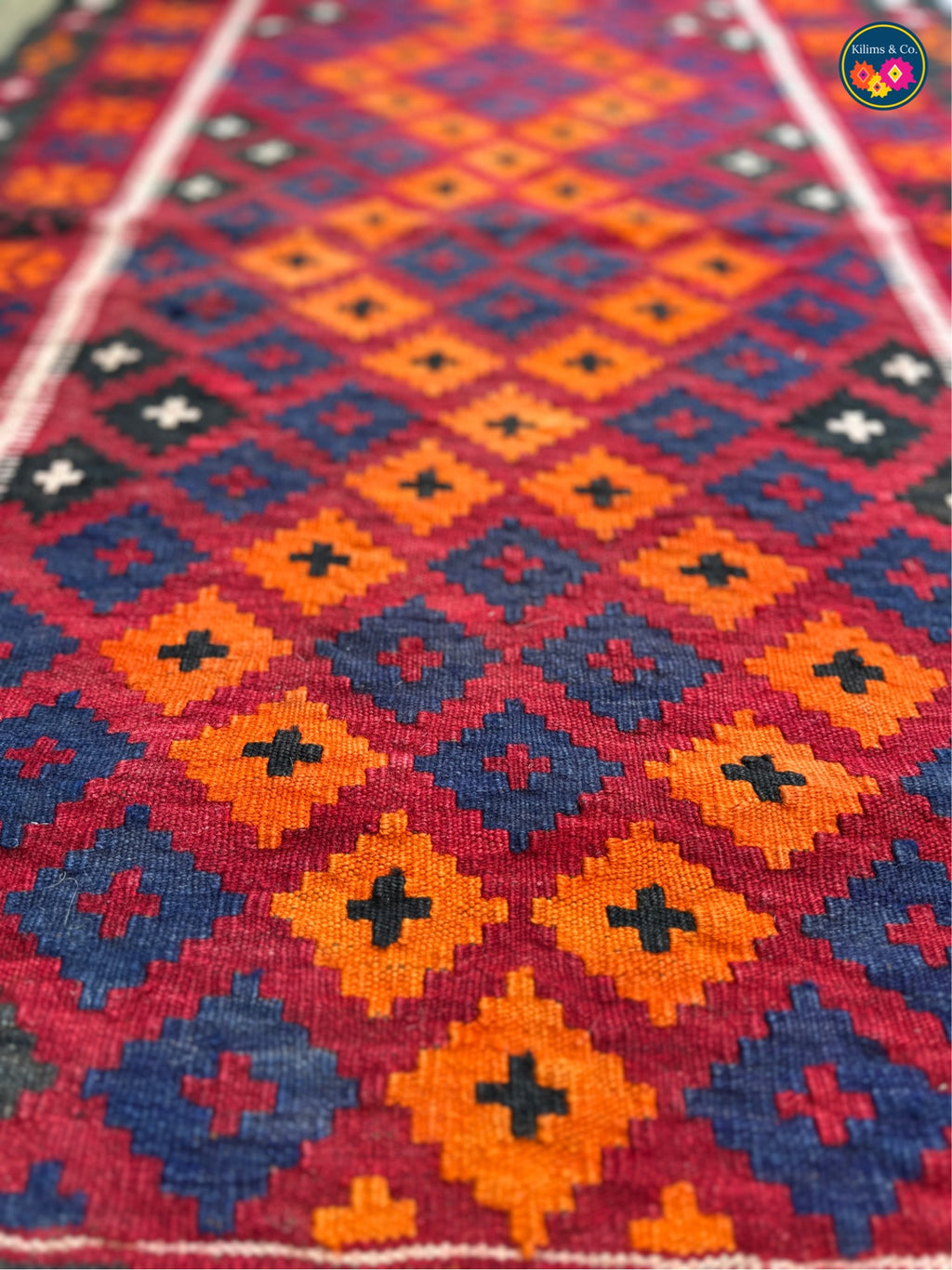 Pure wool kilim 5’2 x 3’0
