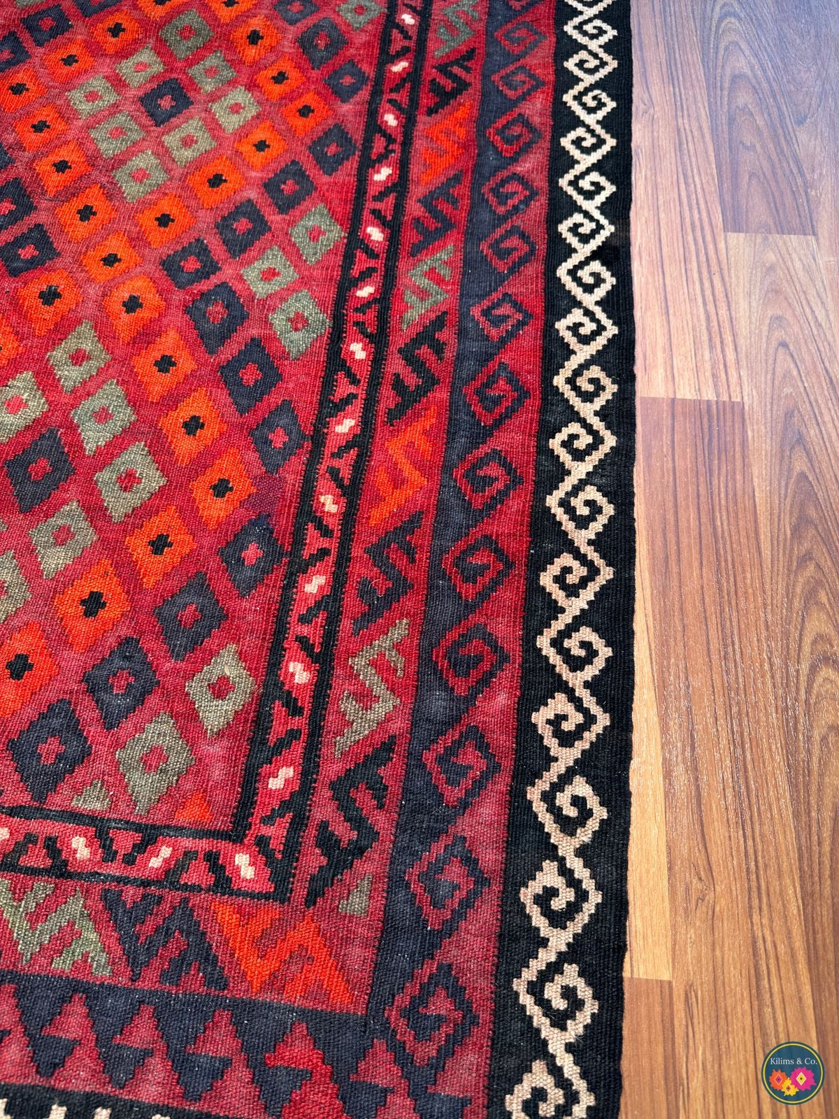 Pure wool kilim 4ft 5in x 2ft 10in