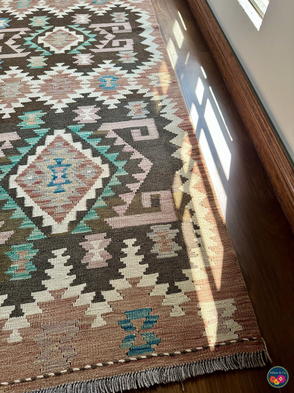 Pure Wool kilim 7ft 11in x 5ft 9in