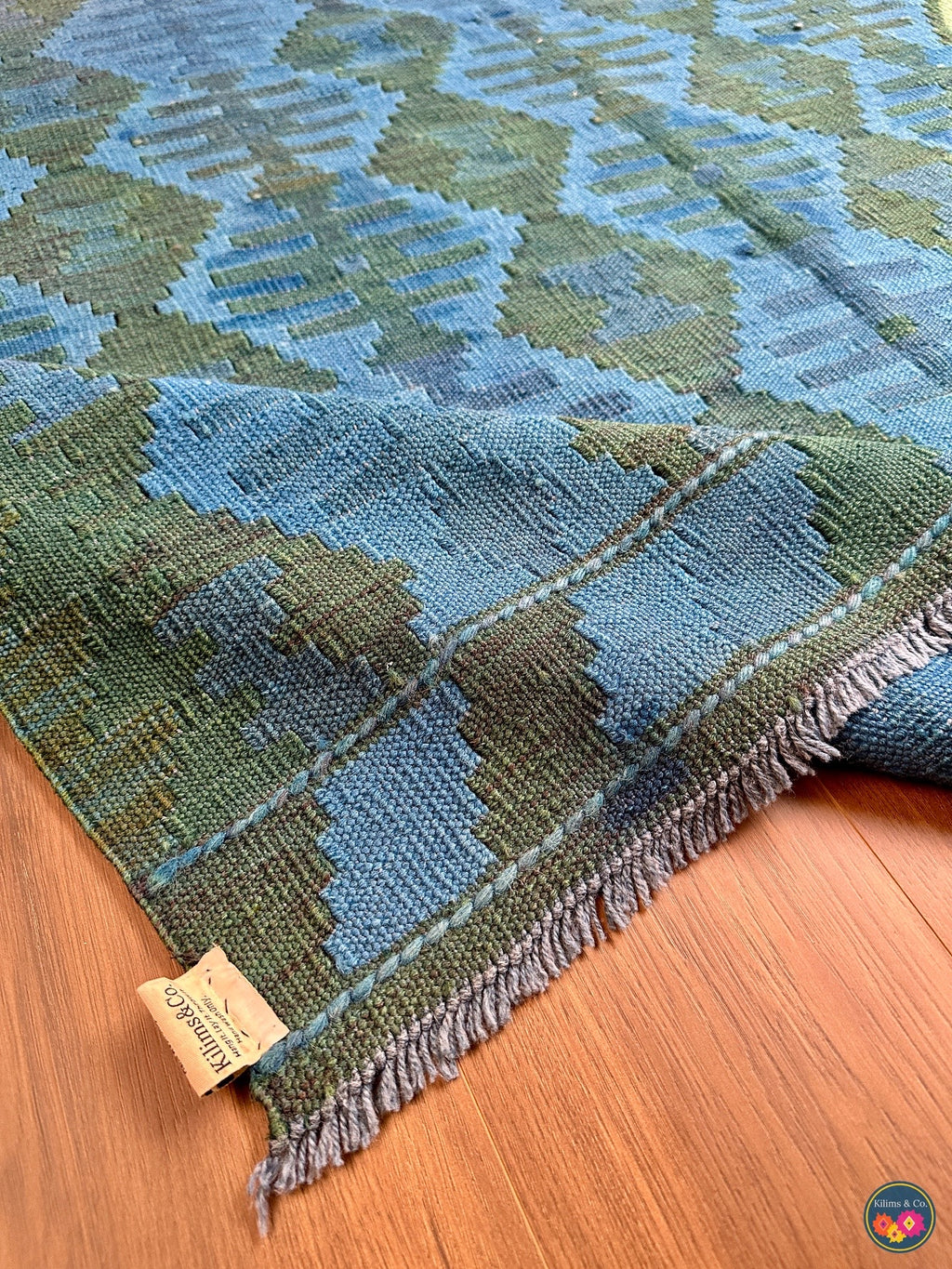Over-dyed kilim 6ft 6in x 4ft 10in