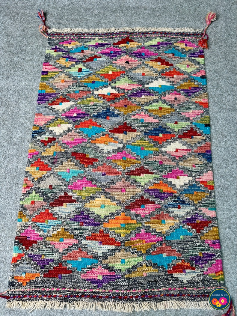Pure Wool Hanging kilim 2’2 x 3’4