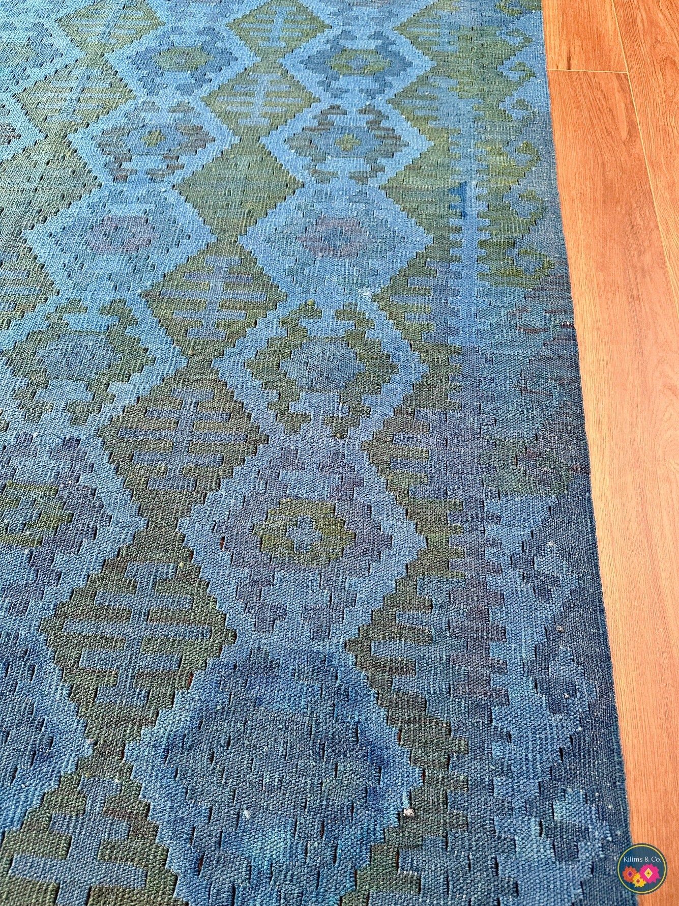 Pure Wool kilim 6ft 11in x 5ft 4in