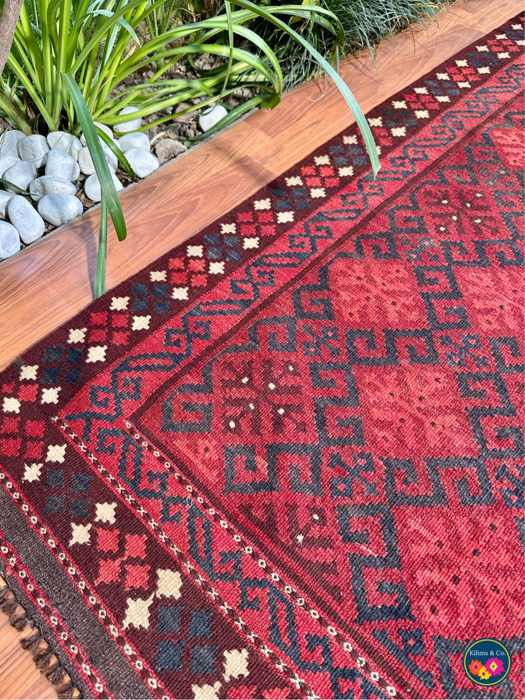 Pure wool kilim 5ft 1in x 3ft 3in