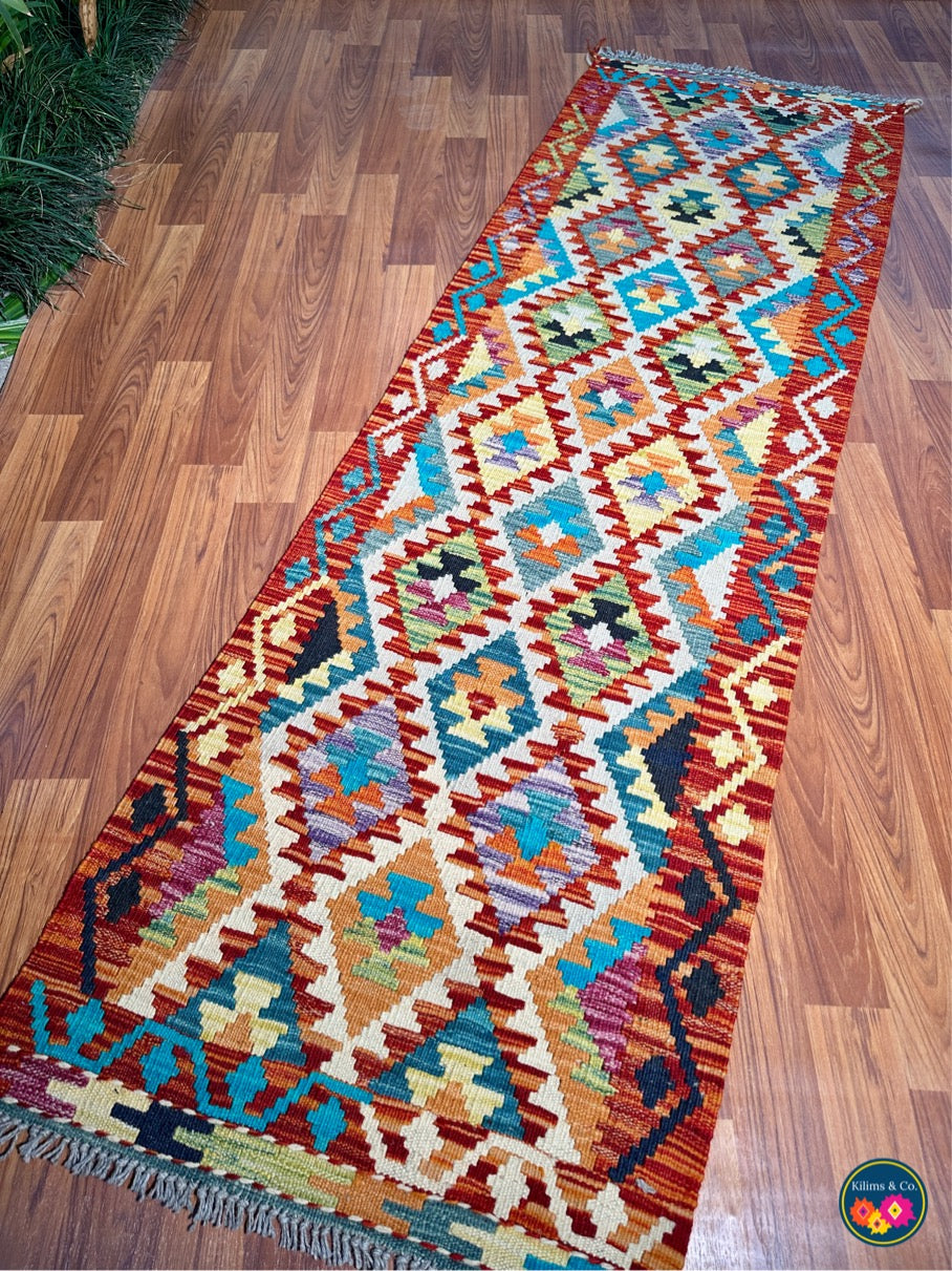 Woolen Floor Runner 6'9” x 2’1”