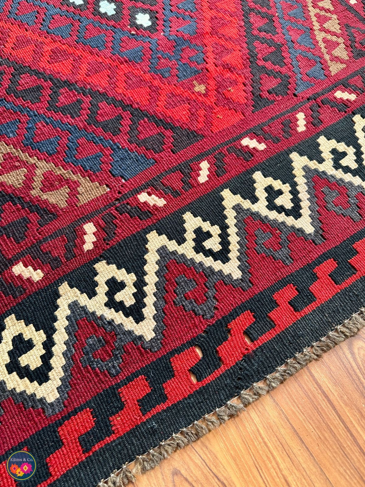 Pure wool kilim 5ft 1in x 3ft 6in