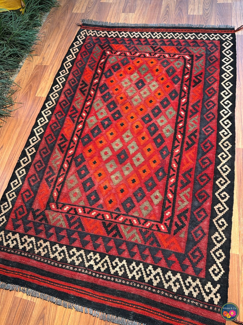 Pure wool kilim 4ft 5in x 2ft 10in