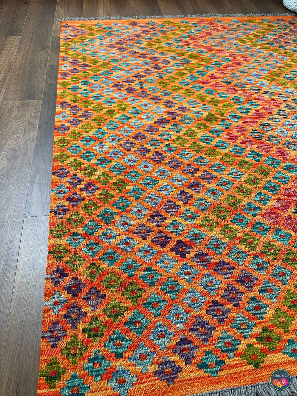 Pure Wool kilim 6ft 4in x 5ft 0in