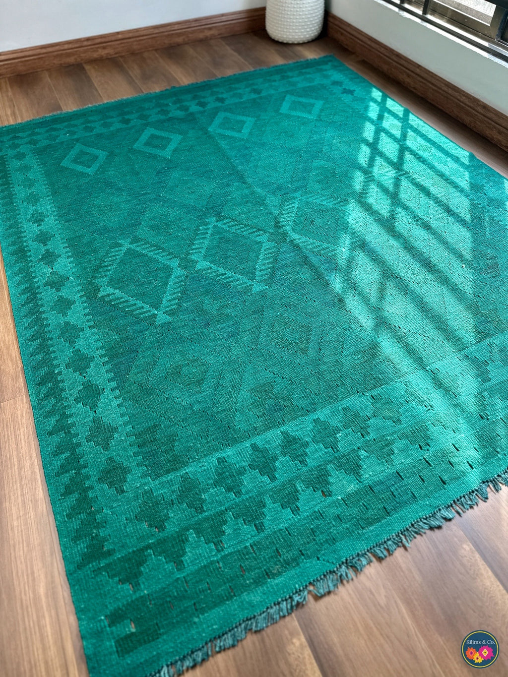 Pure Wool kilim 6ft 6in x 5ft 0in