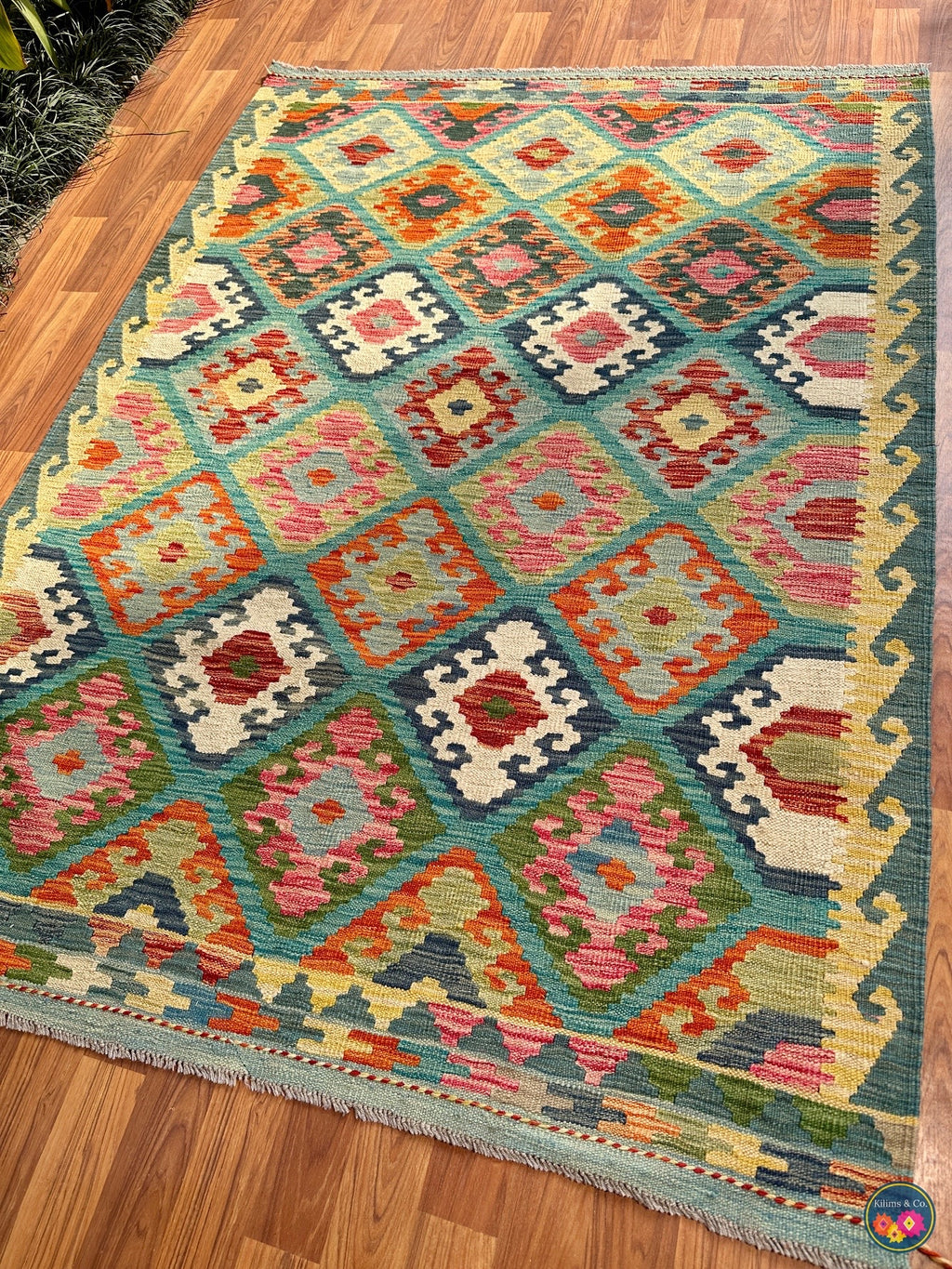 Pure wool kilim (5′9″ × 4′2″)