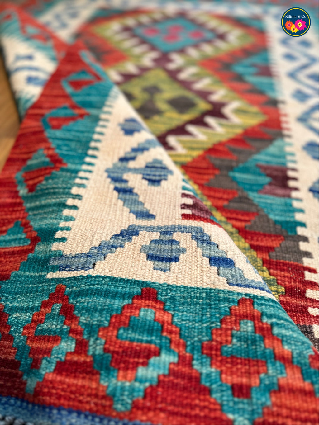Pure wool kilim 5’0 x 3’4