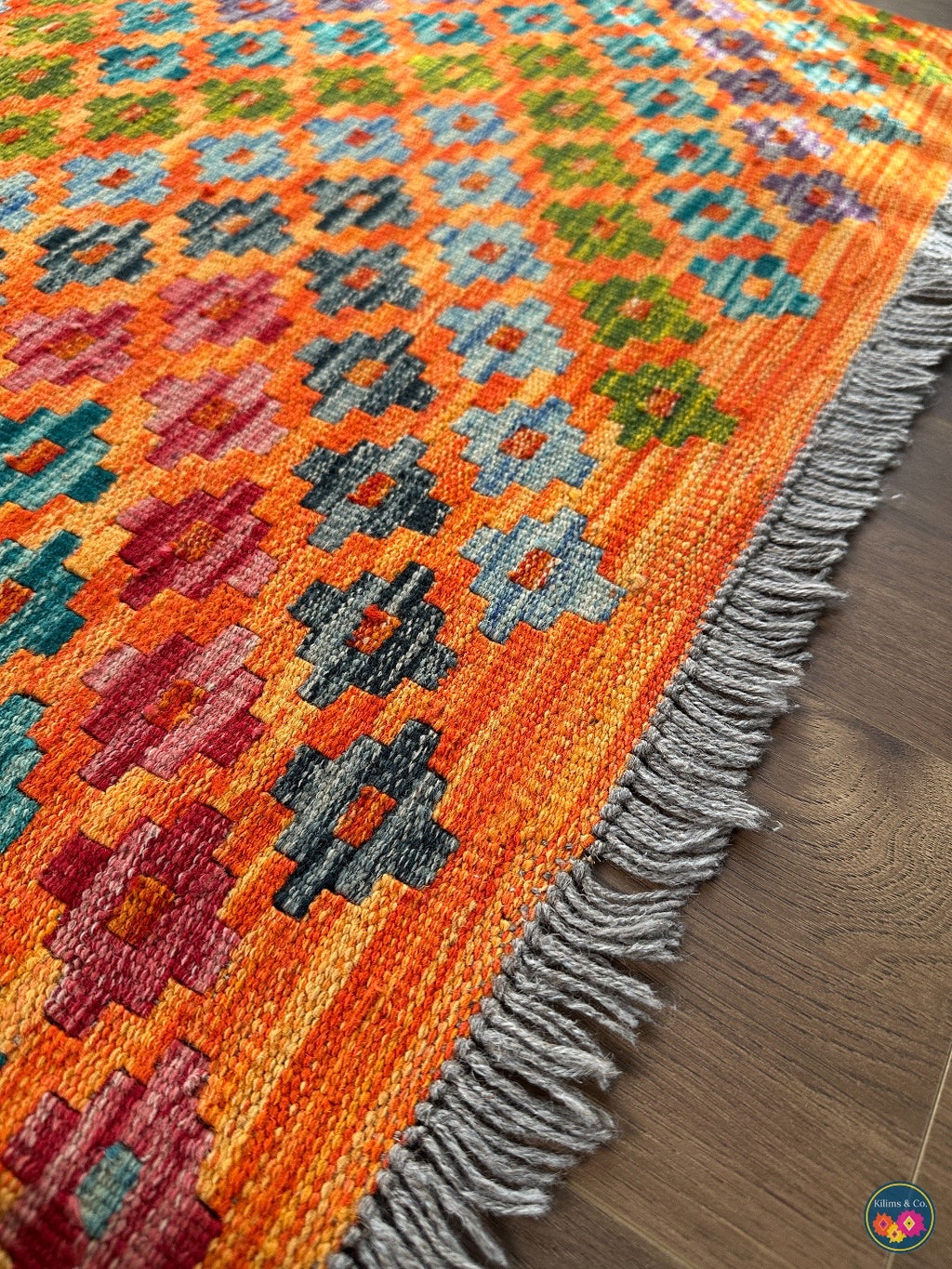 Pure Wool kilim 6ft 4in x 5ft 0in