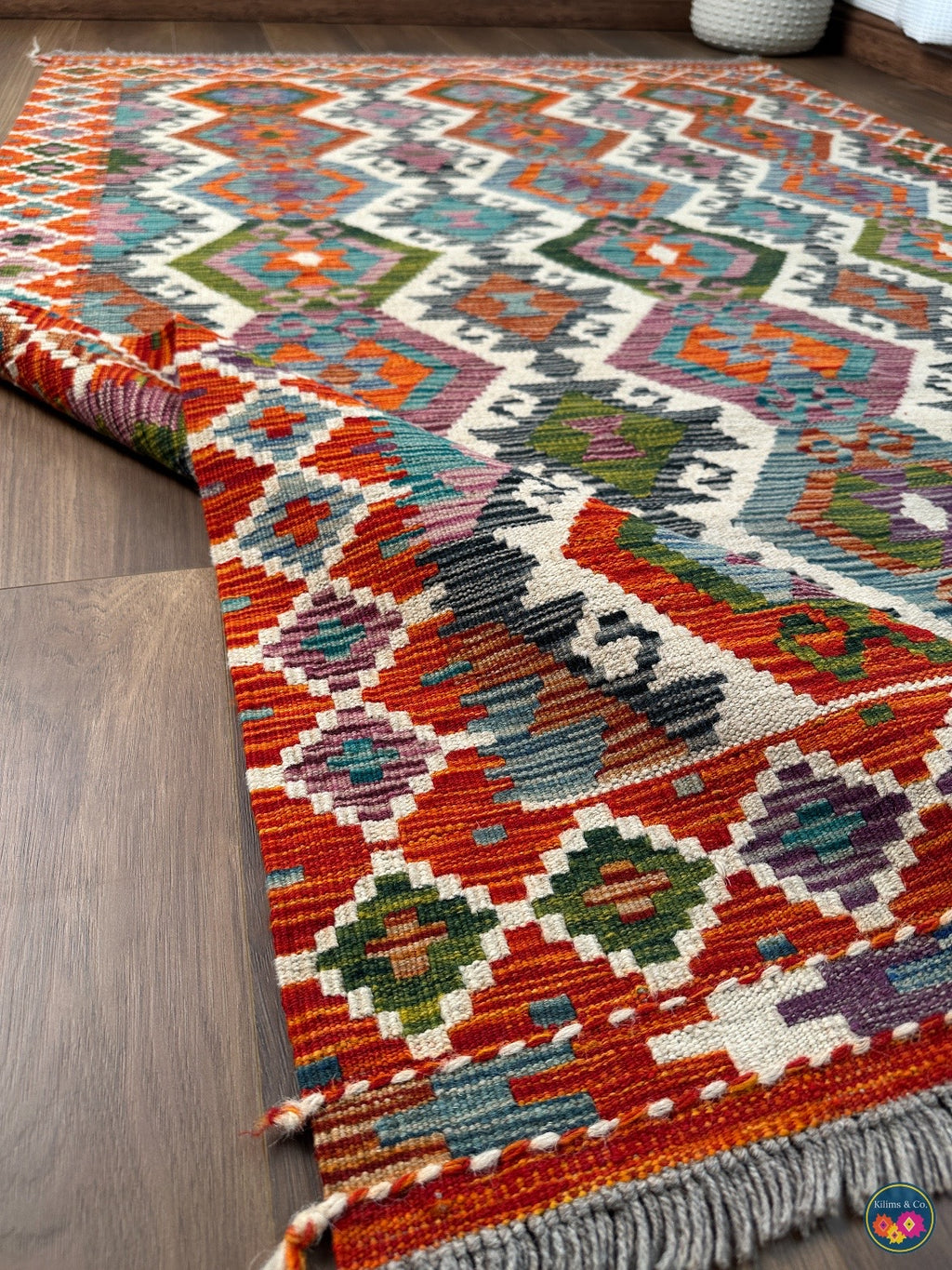 Pure Wool kilim 6ft 4in x 4ft 3in