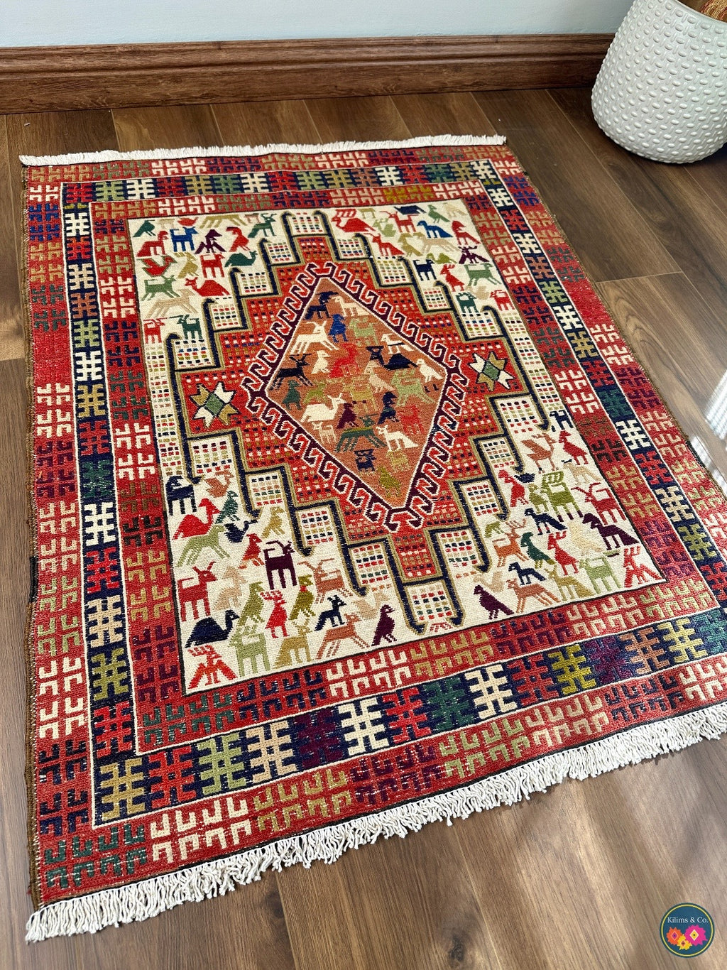 Vintage Sumak 3ft5in x 2ft8in