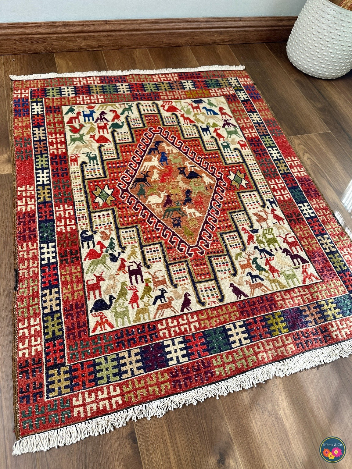 Vintage Sumak 3ft5in x 2ft8in