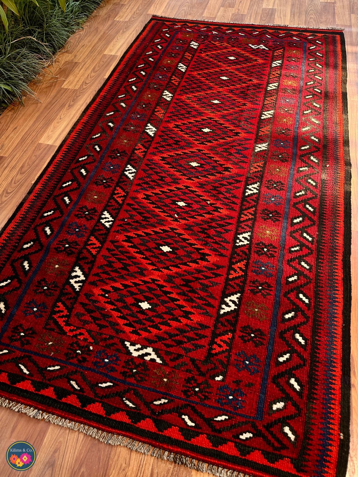 Pure wool kilim 6ft 4in x 3ft 4in
