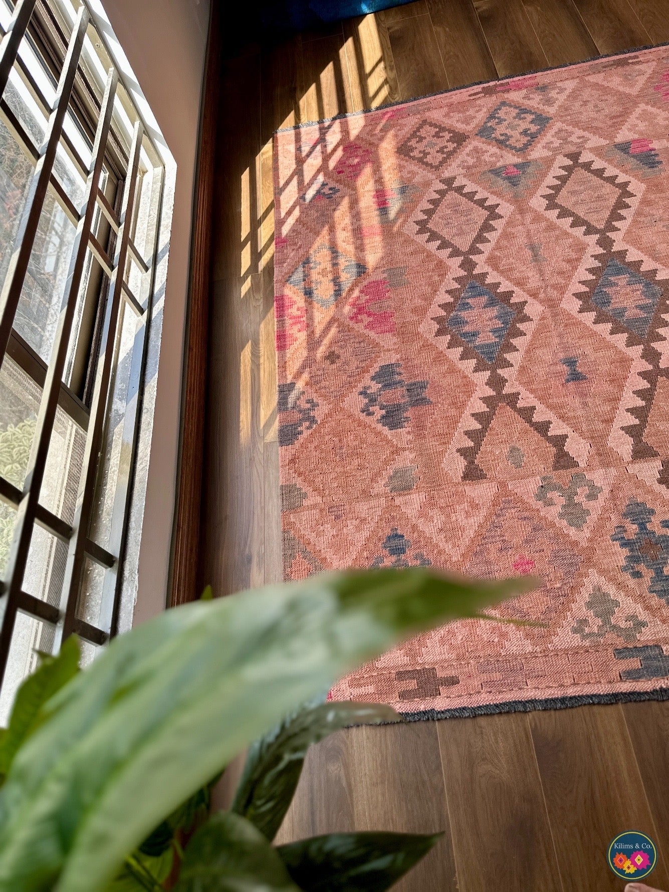 Pure Wool kilim 5ft 11in x 4ft 9in