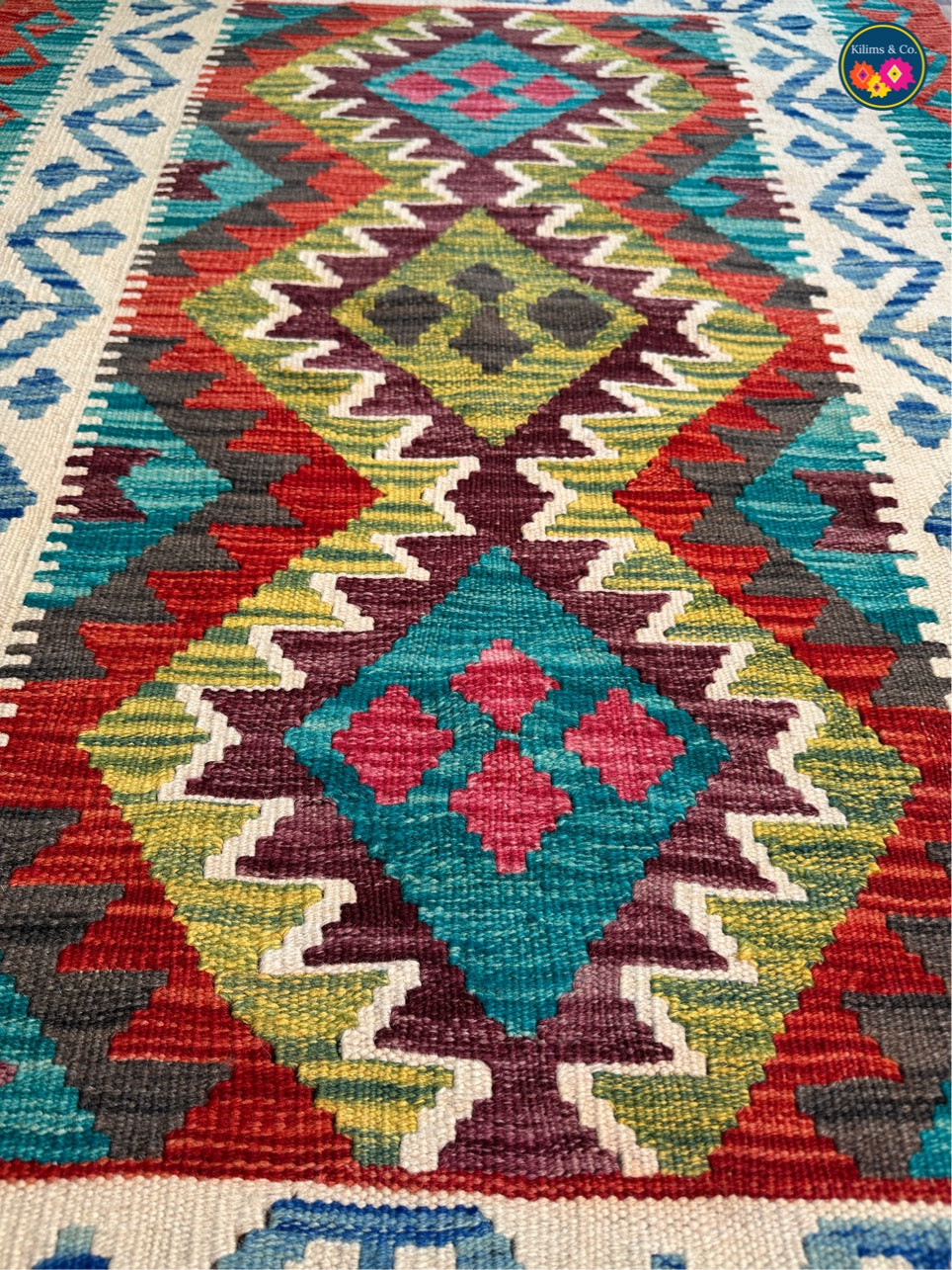 Pure wool kilim 5’0 x 3’4