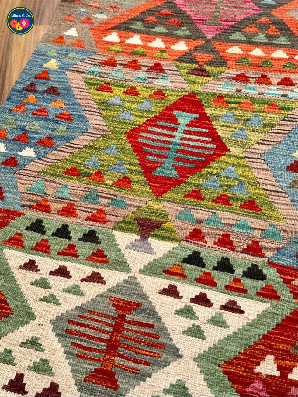 Woolen Floor Runner 6'8x2’2