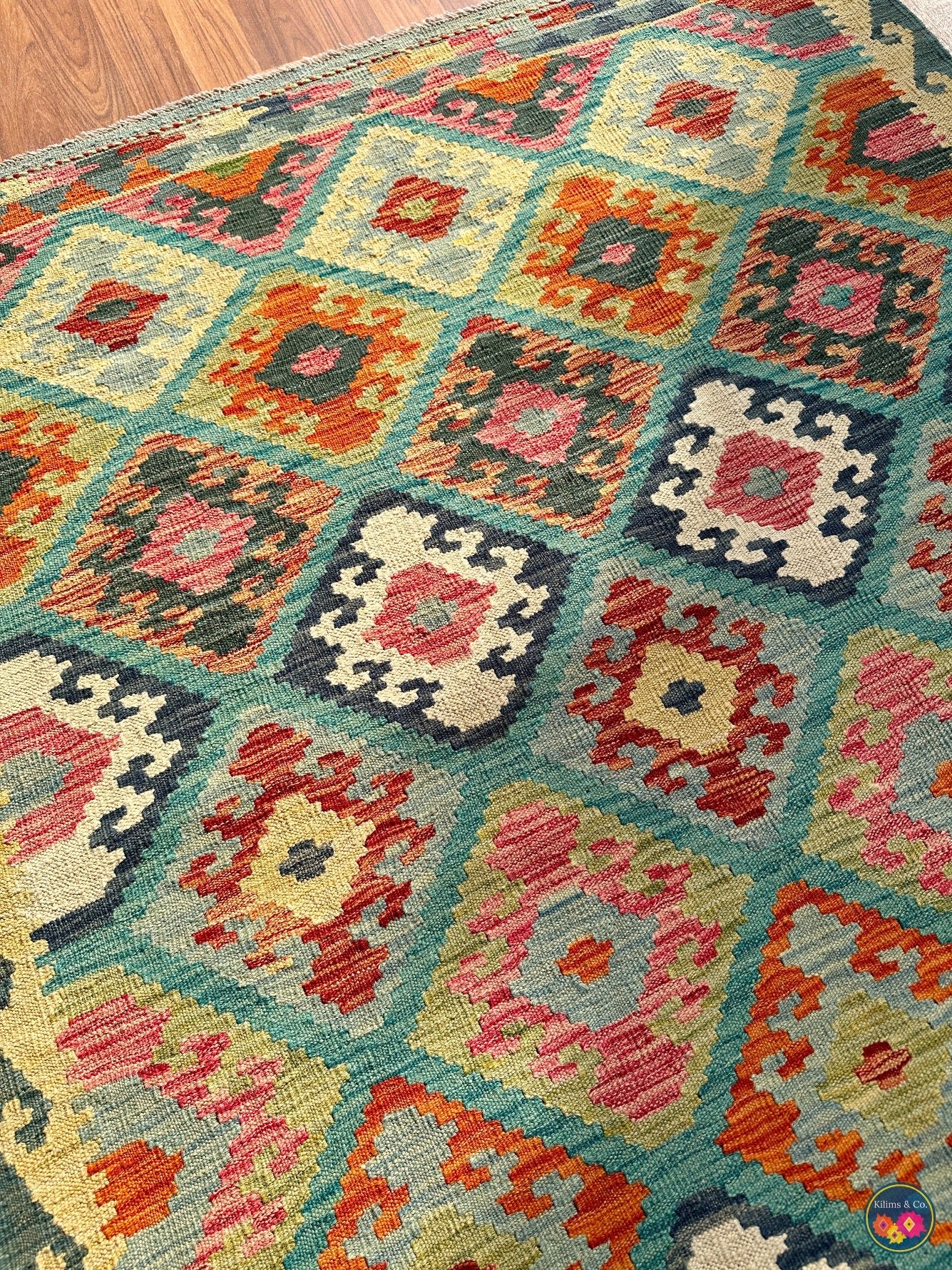 Pure wool kilim (5′9″ × 4′2″)