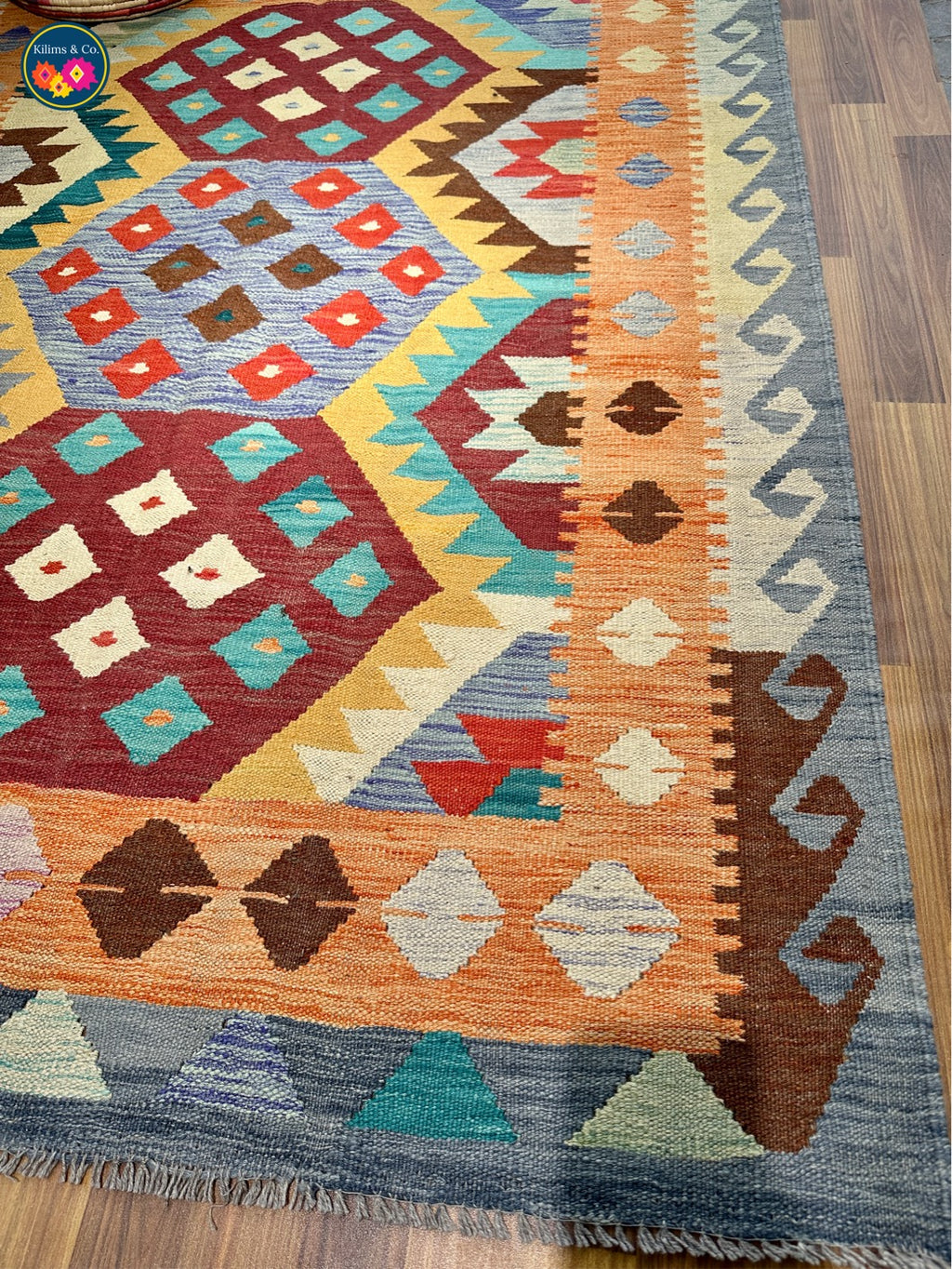 Pure wool kilim (6'8"x5'1")