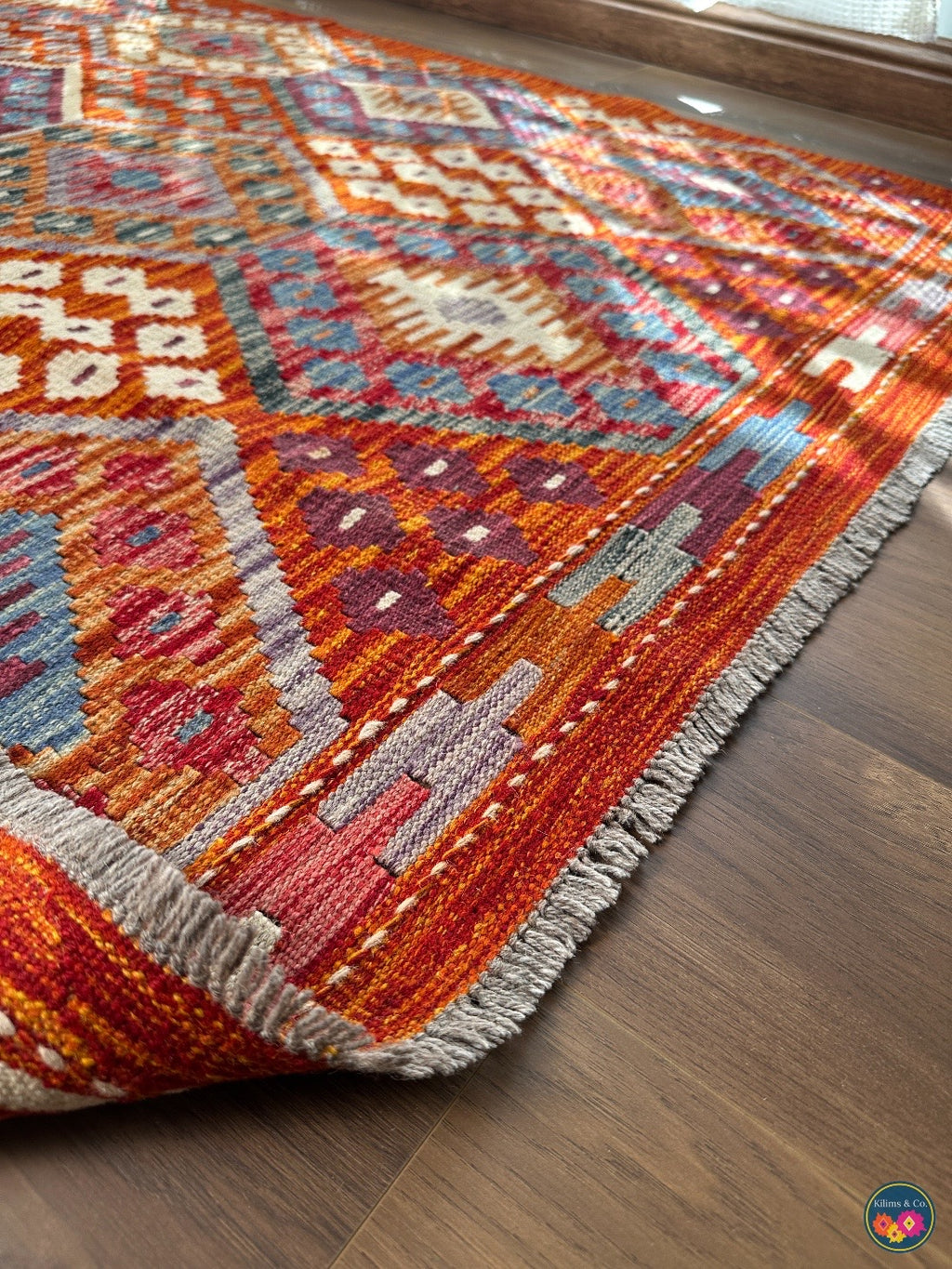Pure Wool kilim 7ft 0in x 4ft 10in