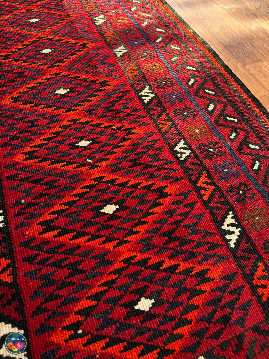 Pure wool kilim 6ft 4in x 3ft 4in