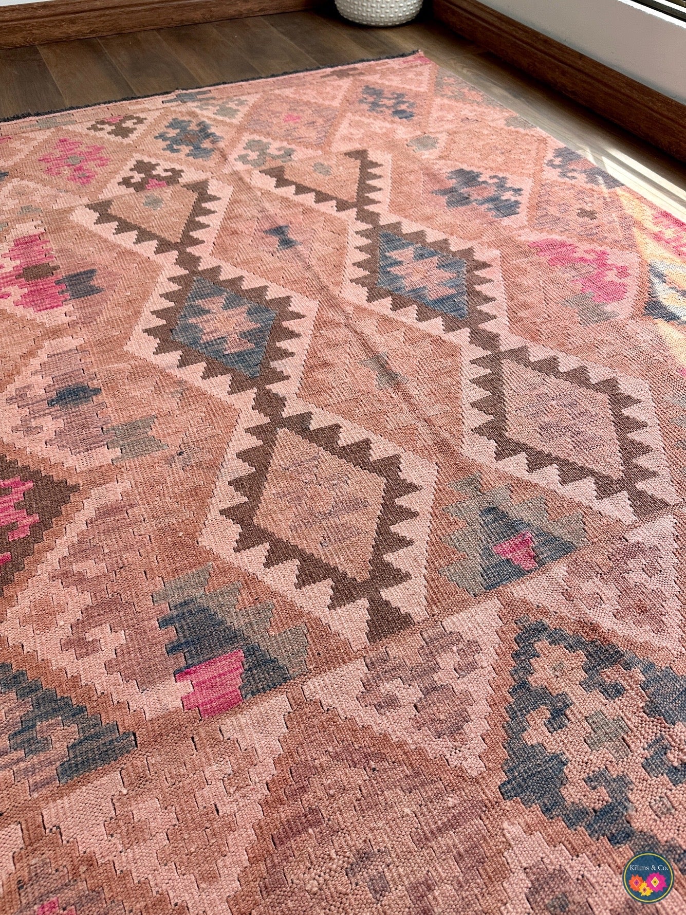 Pure Wool kilim 5ft 11in x 4ft 9in