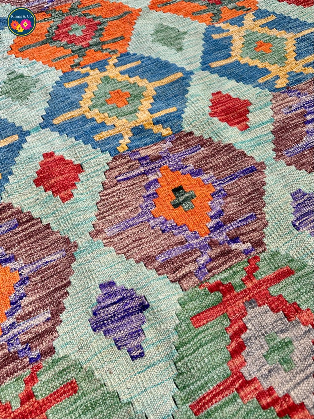 Pure wool kilim (6'6"x5'4”)