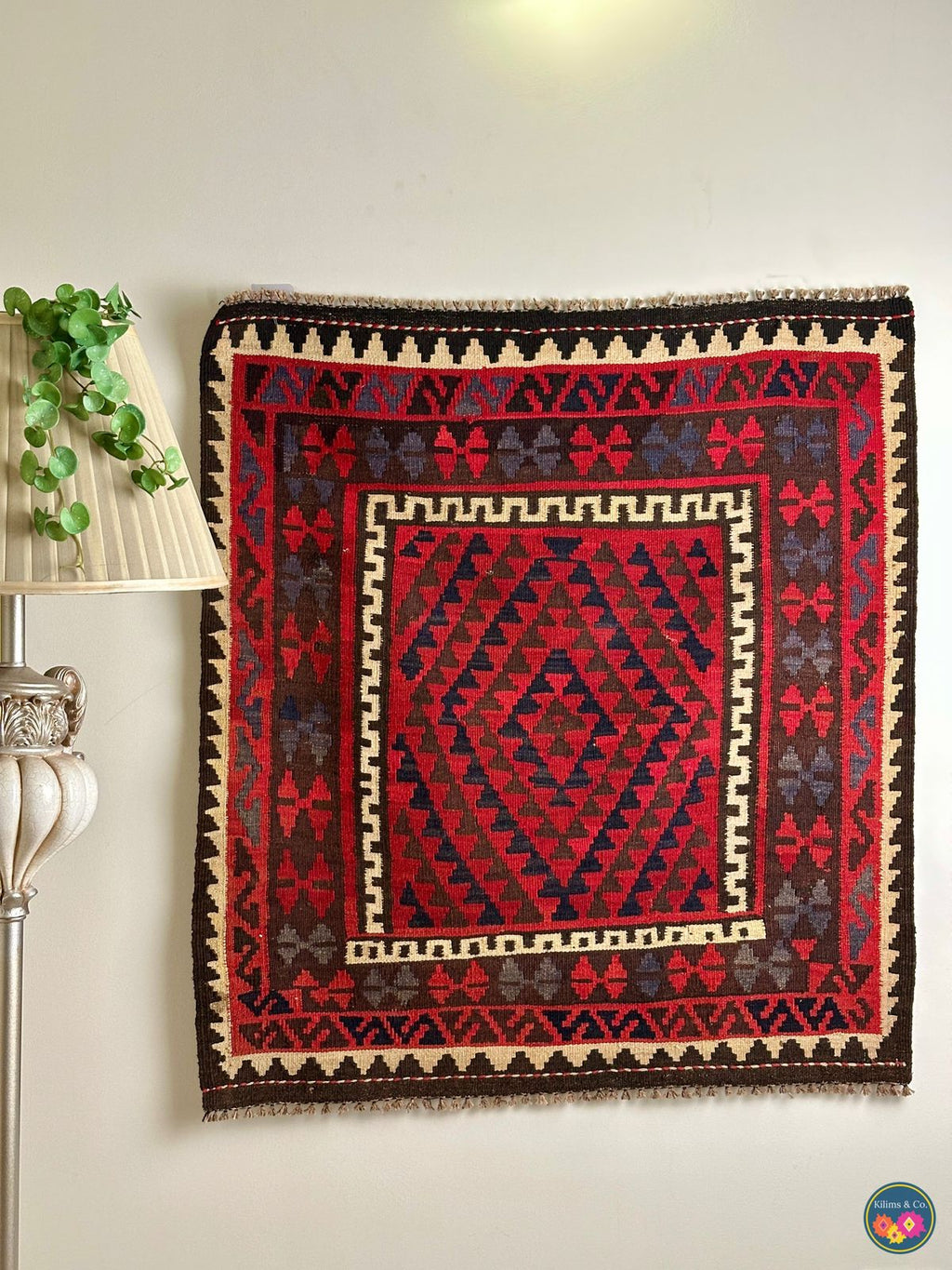 Pure Wool Hanging kilim 3’1” x 3’6”