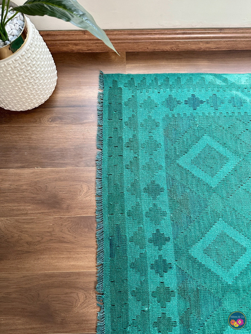 Pure Wool kilim 6ft 6in x 5ft 0in