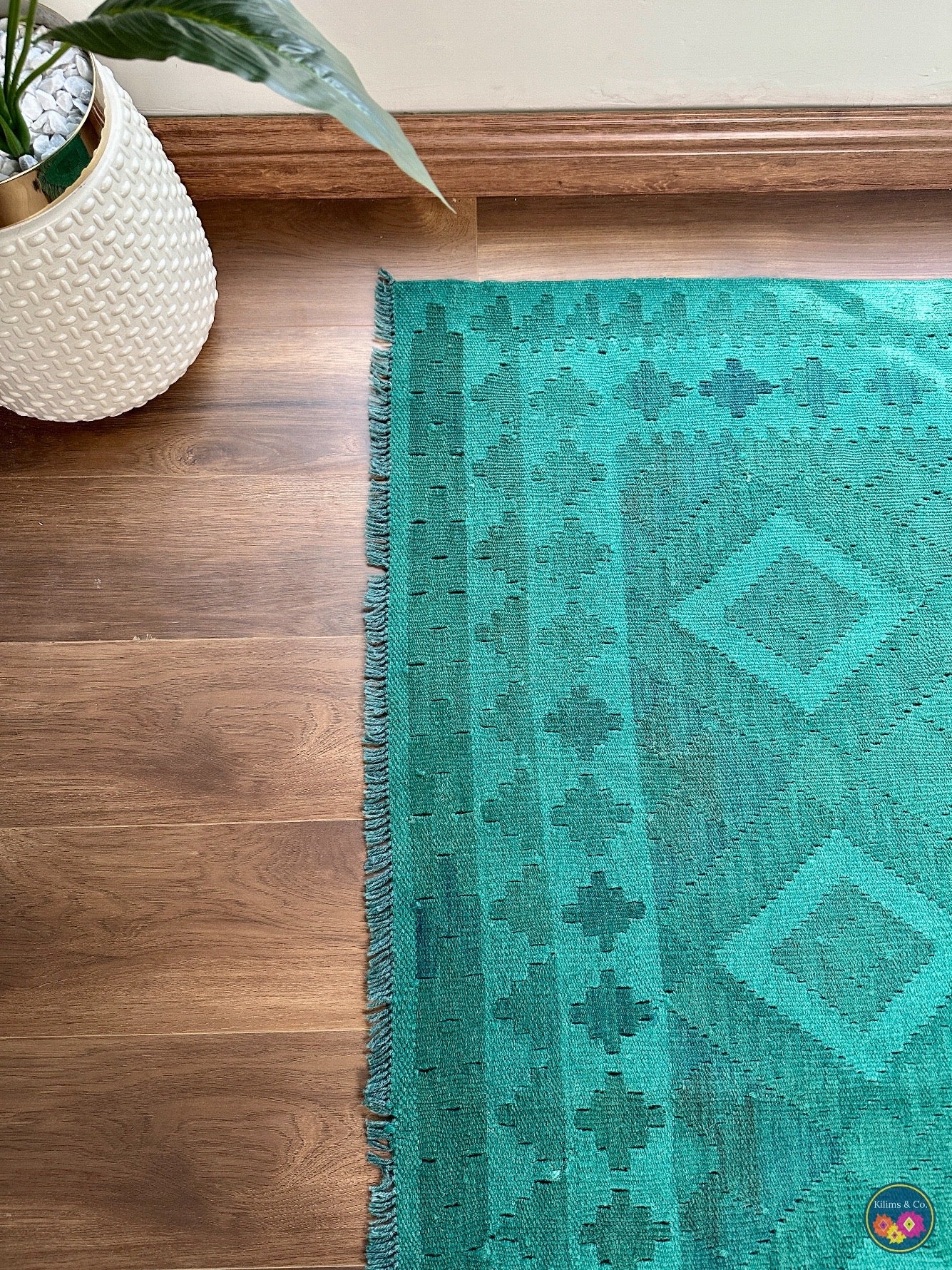 Pure Wool kilim 6ft 6in x 5ft 0in