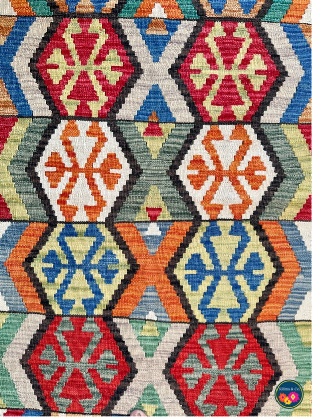 Pure wool kilim 5'11"x4'1