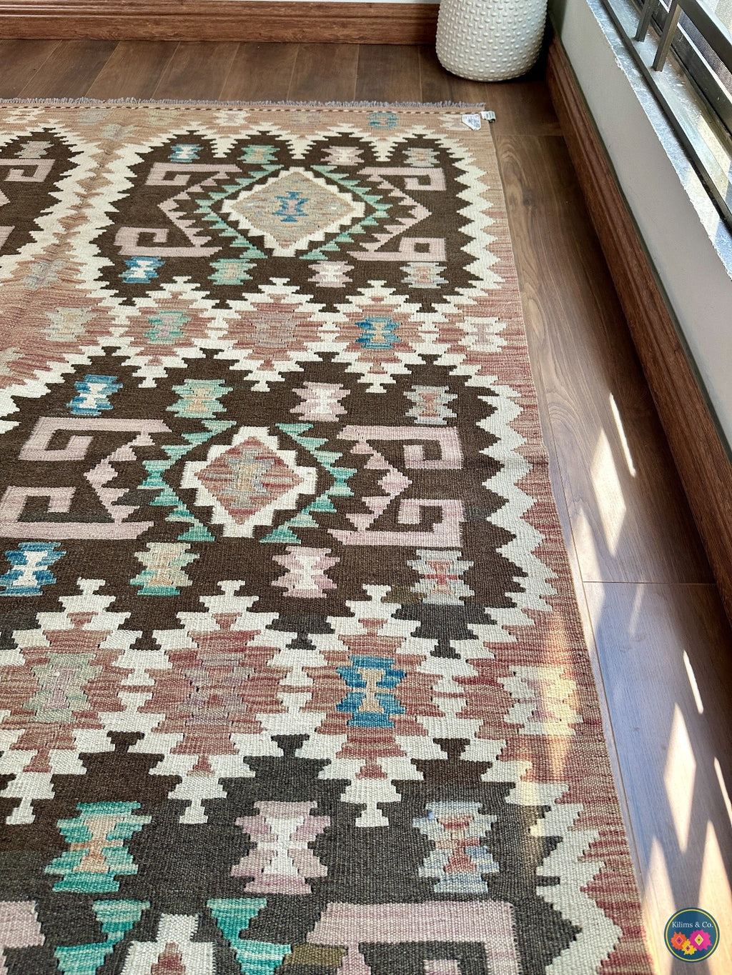 Pure Wool kilim 7ft 11in x 5ft 9in
