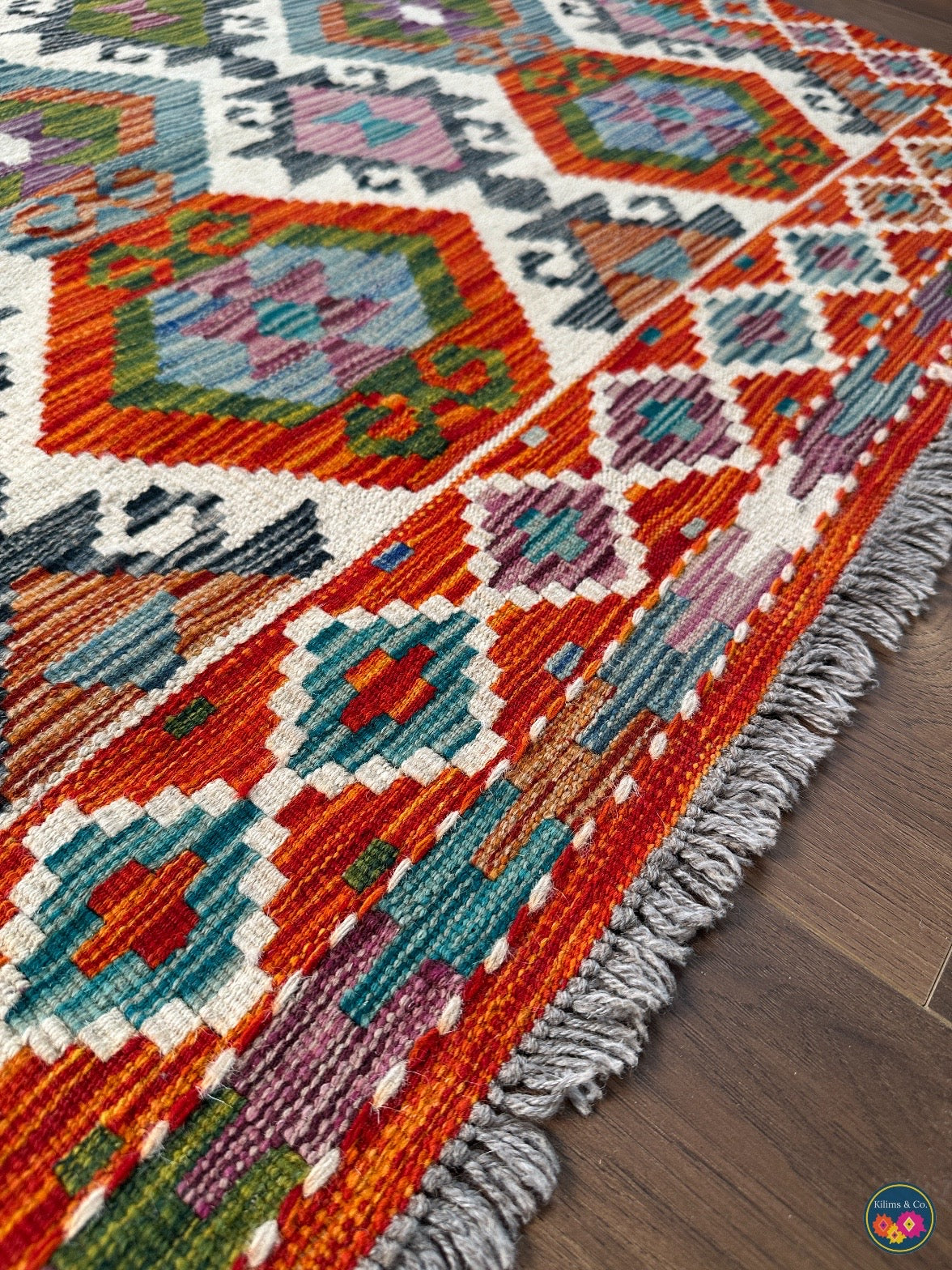 Pure Wool kilim 6ft 4in x 4ft 3in