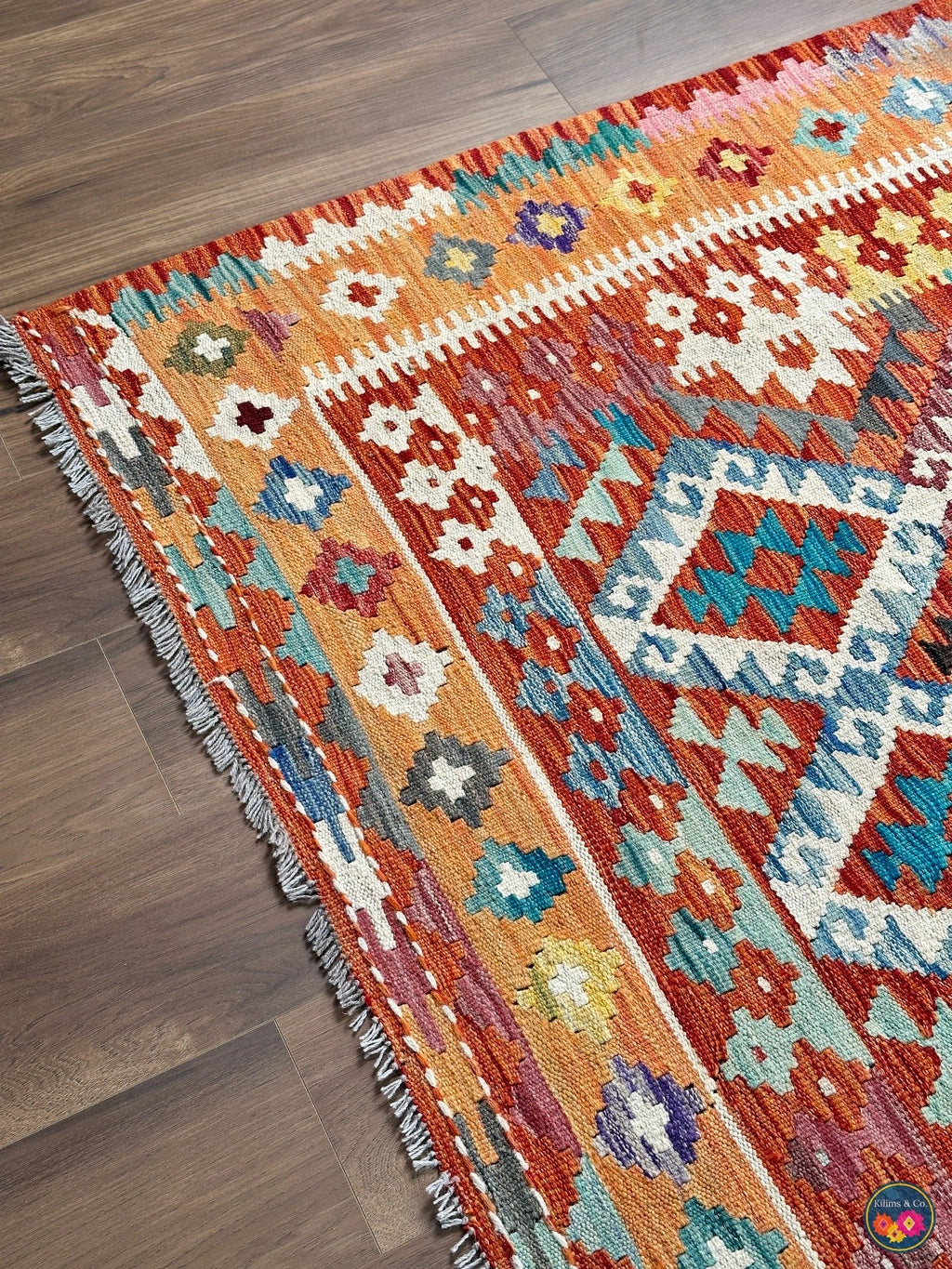 Pure Wool kilim 6ft 4in x 5ft 2in