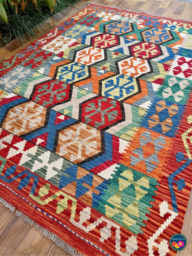 Pure wool kilim 5'11"x4'1