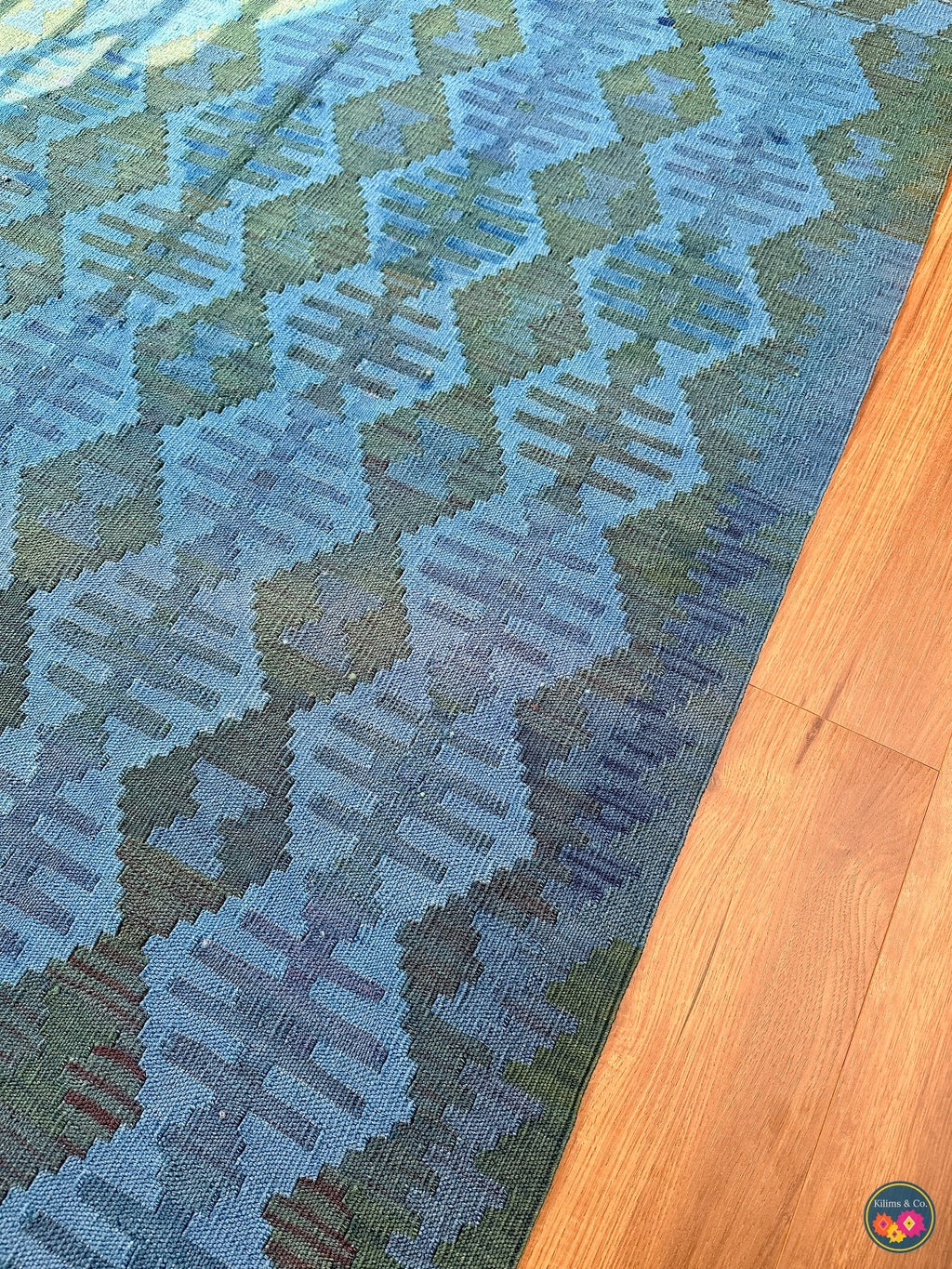 Over-dyed kilim 6ft 6in x 4ft 10in