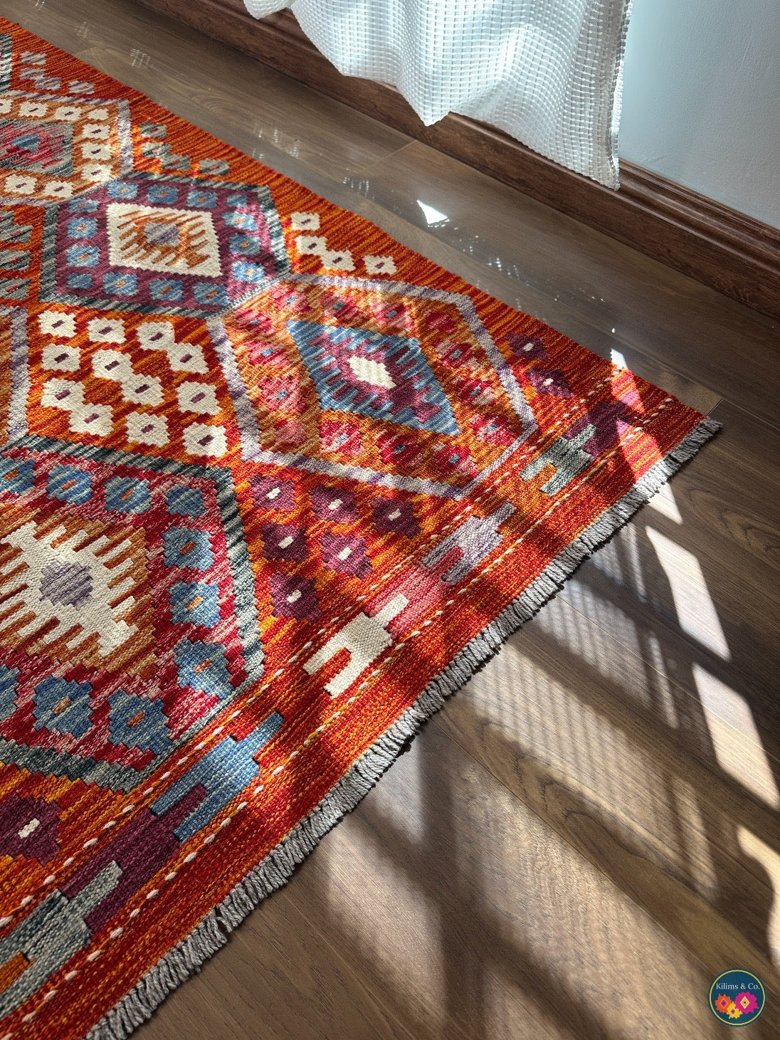 Pure Wool kilim 7ft 0in x 4ft 10in