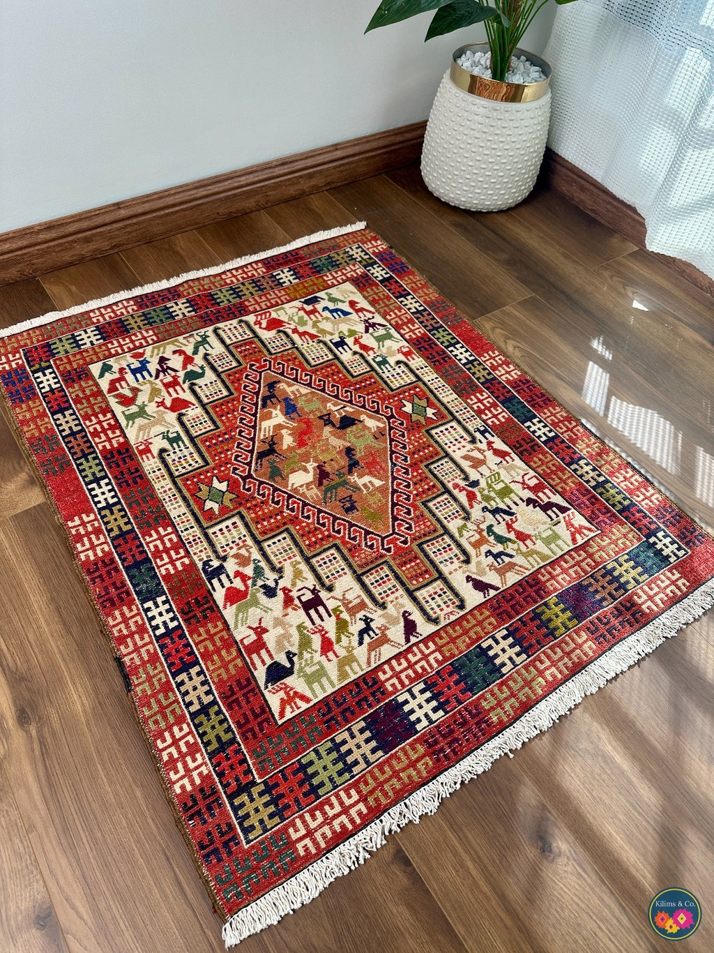 Vintage Sumak 3ft5in x 2ft8in