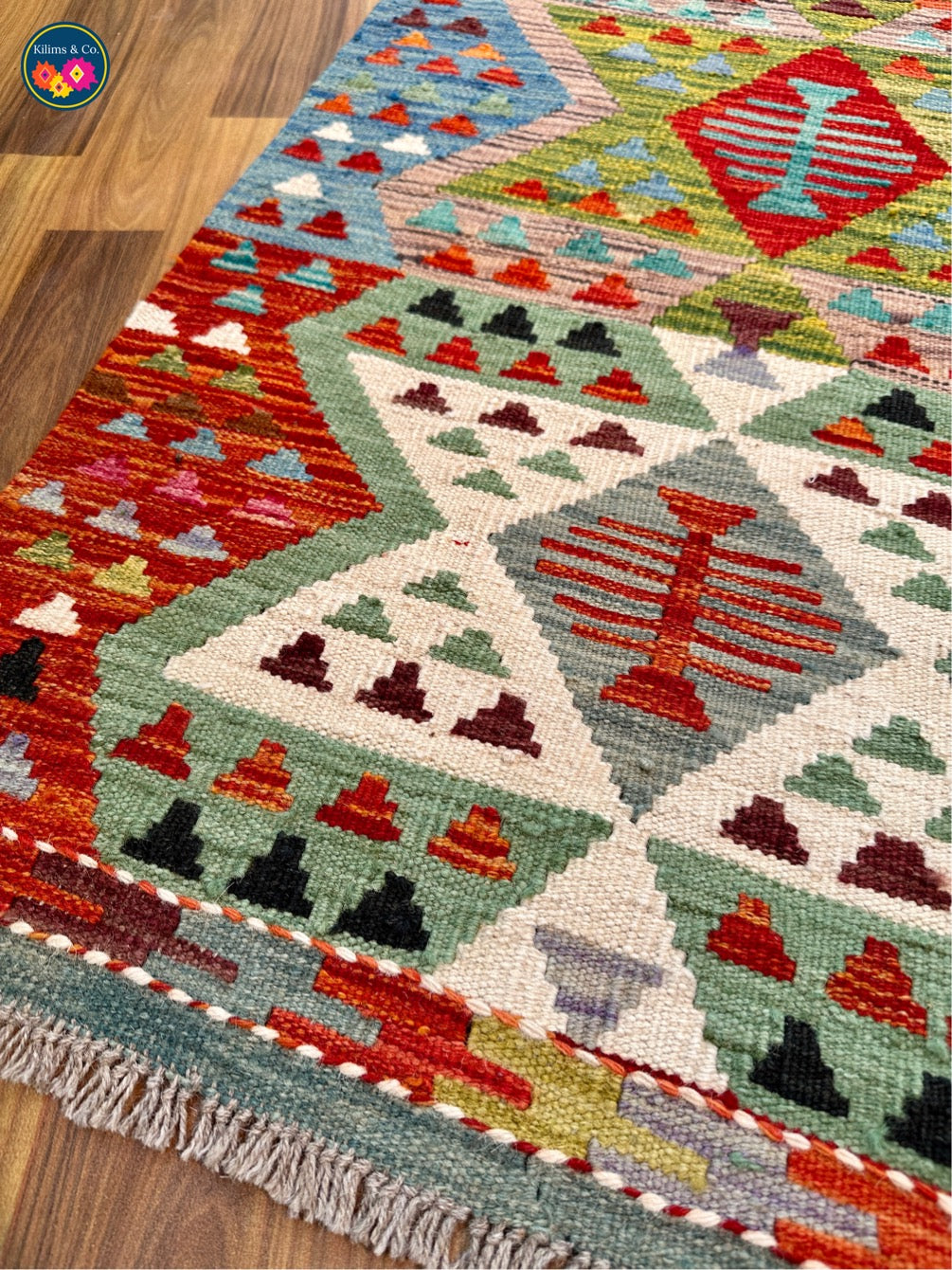 Woolen Floor Runner 6'8x2’2