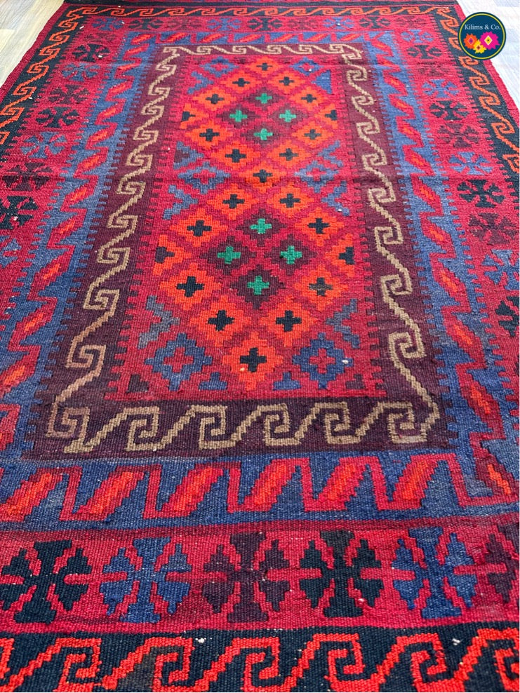 Pure wool kilim 5ft 2in x 3ft 4in