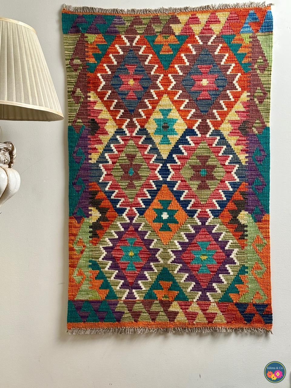 Pure Wool Hanging kilim 3’11” x 2’6”